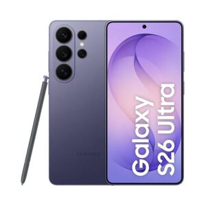 Samsung Galaxy S26 Ultra 5G (Cobalt Violet, 12GB RAM, 256GB Storage) with Built-in Privacy Display, AI Phone, Photo Assist, Creative Studio, 200MP Camera, 5000mAh Battery and Snapdragon 8 Elite Gen 5